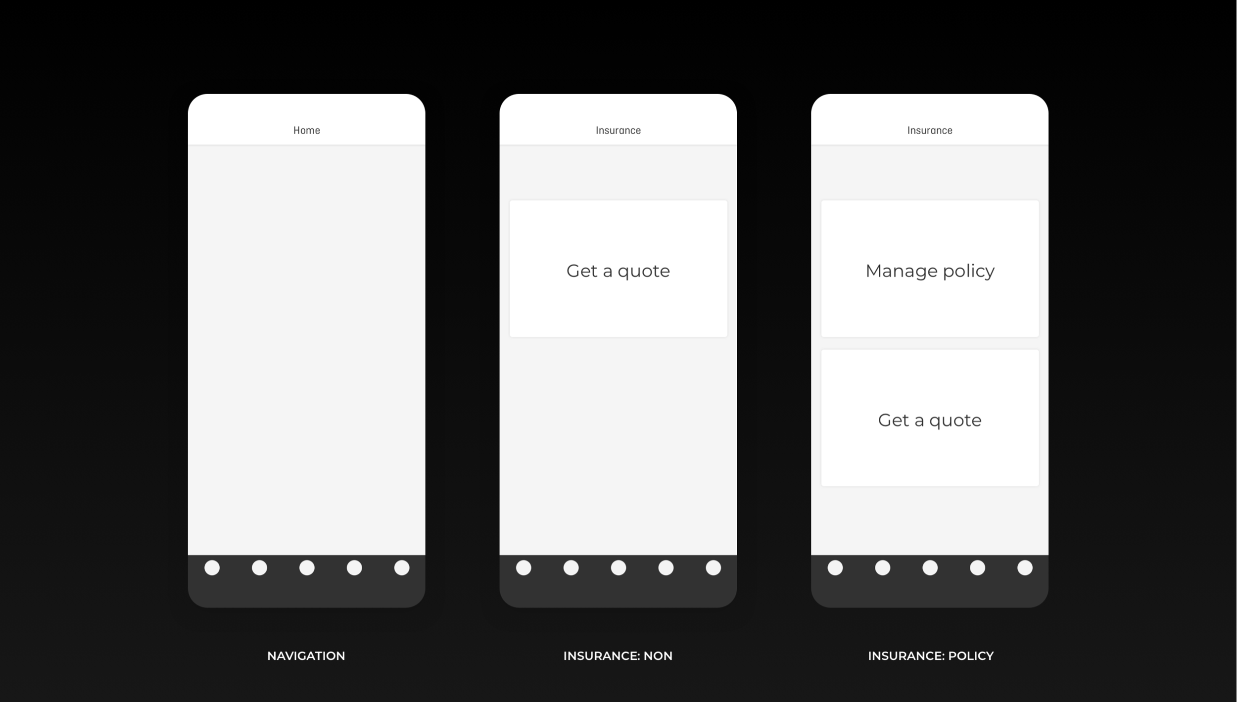 Insurance UX flow